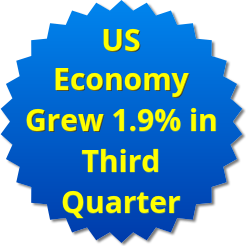 U.S. Economy Grows 1.9 Percent in Third Quarter