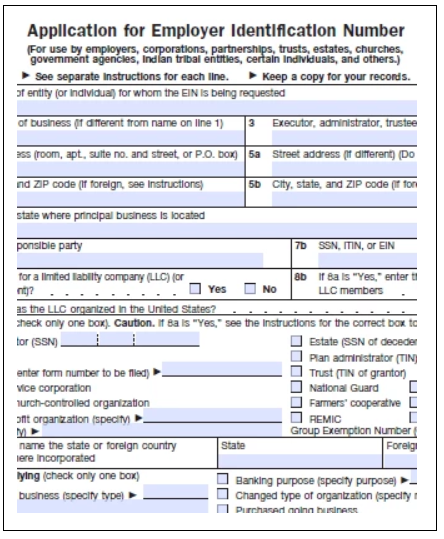 Ein Form.pdf Employer Identification Number (EIN) Assistance Order Form – DBI Global ...